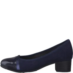 Jana Classic Court Shoe In Wide Fitting NAVY 22366-805 -Cheap Shoes Shop 008 22366 20 805 270