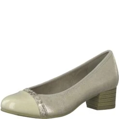 Jana Classic Court Shoe In Wide Fitting GOLD 22366-929