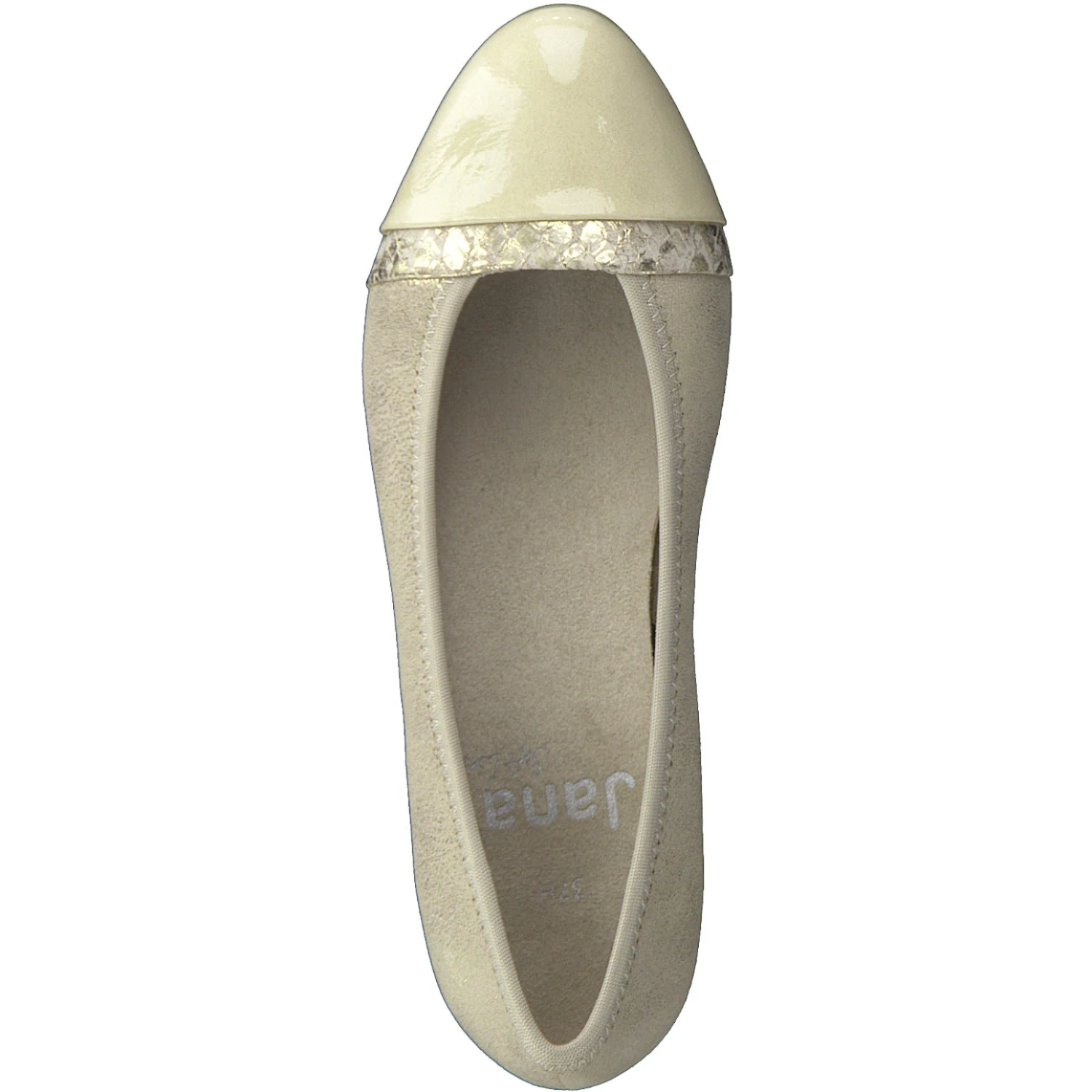 Jana Classic Court Shoe In Wide Fitting GOLD 22366-929 4 Jana Classic Court Shoe In Wide Fitting GOLD 22366-929 - Image 4