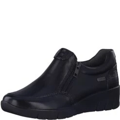 Jana Casual Shoe With Duel Zips 24663-055 BLACK