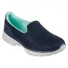 SkechersGOWalk 6 - Big Splash Navy/Turquoise Slip-On Trainers 124508 NVTQ