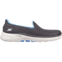 Skechers GOwalk 6 - Big Splash 124508 LIGHT GREY 124508GYBL -Cheap Shoes Shop 124508 GYBL3