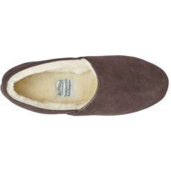 Morlands Mens Dunbar Brown Suede Sheepskin Lined Slipper -Cheap Shoes Shop 2431