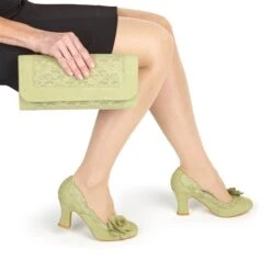 Ruby Shoo COURT SHOE Chrissie PISTACHIO With Lace And Flower Trim 7 Ruby Shoo COURT SHOE Chrissie PISTACHIO With Lace And Flower Trim -Cheap Shoes Shop 5660