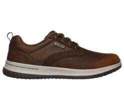 Skechers CASUAL LACE UP SHOE DELSON - ANTIGO BROWN 65693 CDB -Cheap Shoes Shop 65693 CDB E
