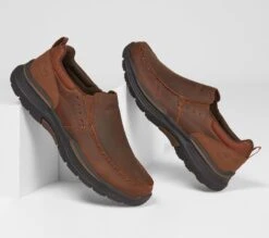 Skechers SLIP ON SHOE Relaxed Fit: Expended - Seveno BROWN 66146 -Cheap Shoes Shop 66146 CDB B