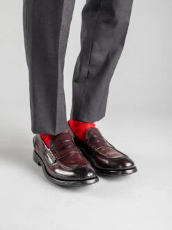 BALANCE 011 - Burgundy Leather Penny Loafers 11 BALANCE 011 - Burgundy Leather Penny Loafers -Cheap Shoes Shop BALANCE011AEROBUFALOV.BORDO 1