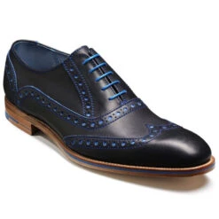 Barker BROGUE SHOE Grant BLUE LeatherMf010690