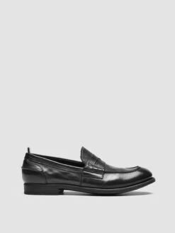 CHRONICLE 144 - Black Leather Penny Loafers
