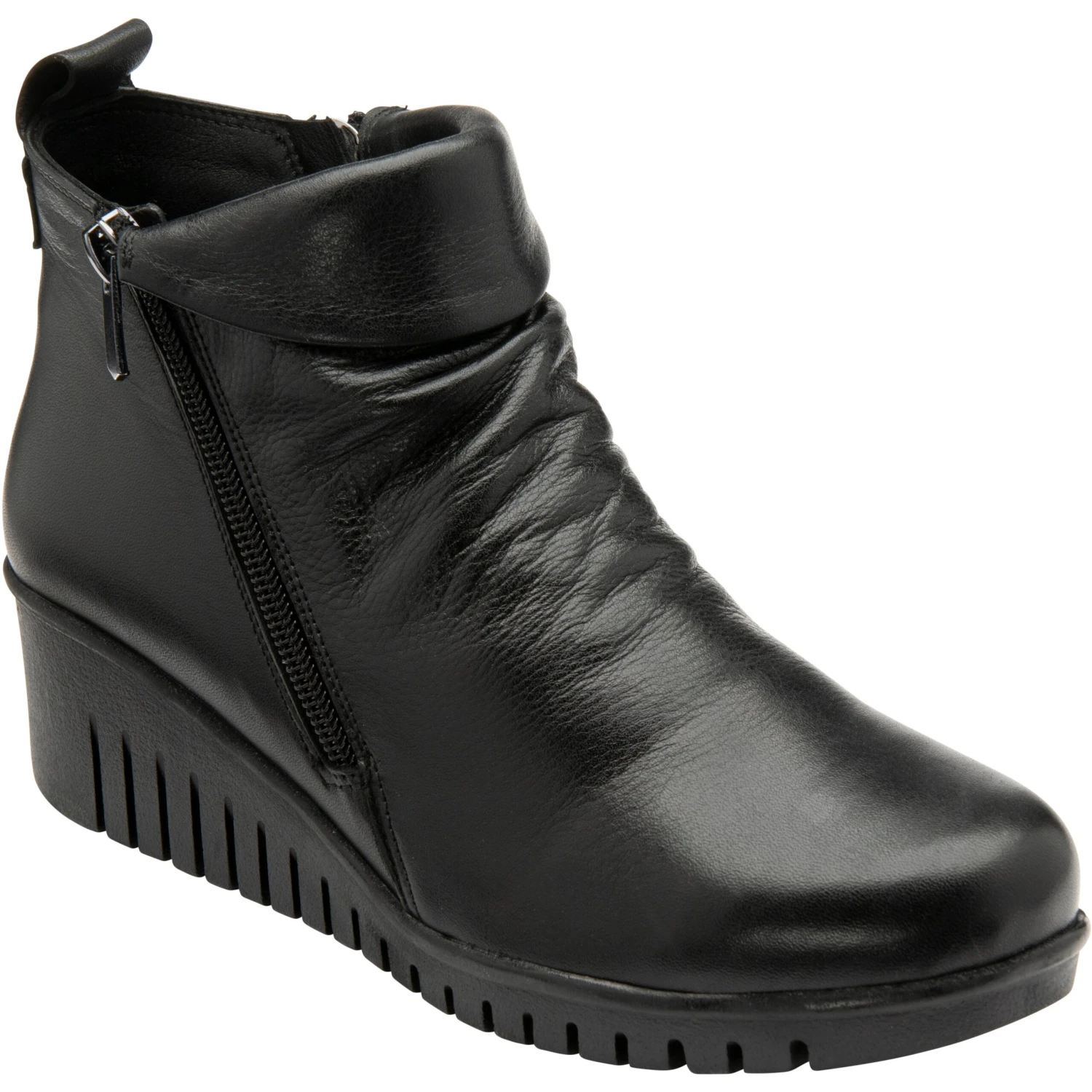Lotus Ankle Boot In Soft Leather Cordelia BLACK 1 Lotus Ankle Boot In Soft Leather Cordelia BLACK