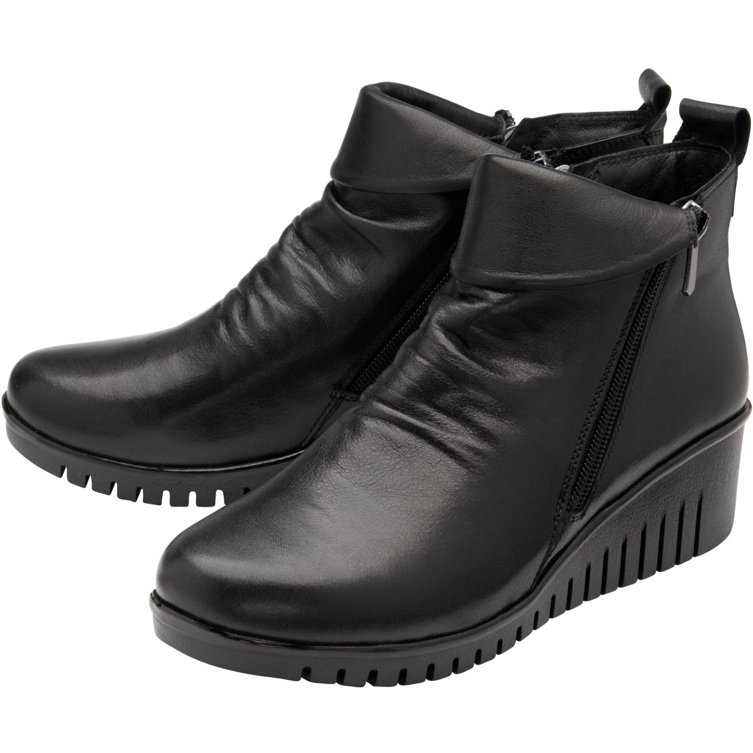 Lotus Ankle Boot In Soft Leather Cordelia BLACK 2 Lotus Ankle Boot In Soft Leather Cordelia BLACK - Image 2
