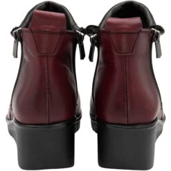 Lotus Ankle Boot In Soft Leather Cordelia BORDO -Cheap Shoes Shop CORDELIAULB299BORDOLEATHERHEEL