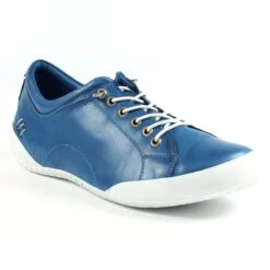 Lunar Carrick BLUE Soft Leather Shoe FLR002BL