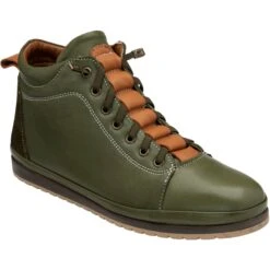 Lotus Casual Leather Lace Up Boot FRIDA KHAKI