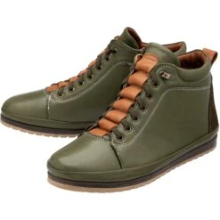 Lotus Casual Leather Lace Up Boot FRIDA KHAKI 5 Lotus Casual Leather Lace Up Boot FRIDA KHAKI -Cheap Shoes Shop FRIDAULB302KHAKITANLEATHERPAIR