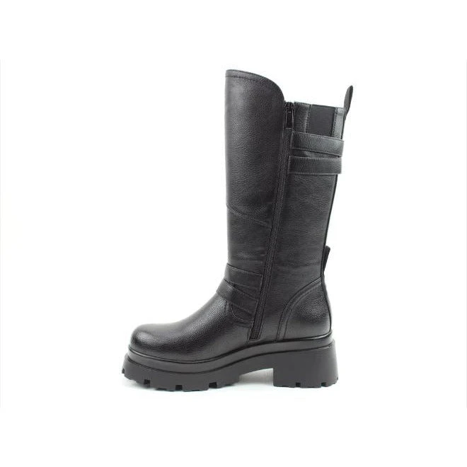 Heavenly Feet Mid Calf Boot Powell BLACK With Full Zip 3 Heavenly Feet Mid Calf Boot Powell BLACK With Full Zip - Image 3