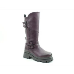 Heavenly Feet Mid Calf Boot Powell Purple With Full Zip