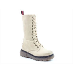 Heavenly Feet Mid Calf Boot Nomad LAMBSWOOL With Lace And Zip