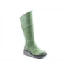 Heavenly Feet Long Boot With Zip Ohio KHAKI