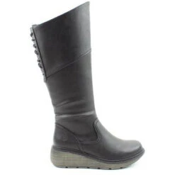 Heavenly Feet Long Boot With Zip Ohio BLACK -Cheap Shoes Shop Heavenly feet boot ohio black s