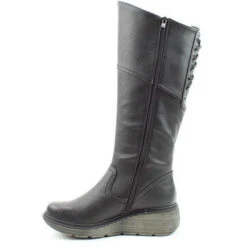 Heavenly Feet Long Boot With Zip Ohio BLACK -Cheap Shoes Shop Heavenly feet boot ohio black z