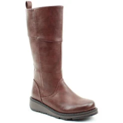 Heavenly Feet Long Boot With Zip Robyn CHOCOLATE