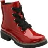 Lotus Ankle Boot With Lace And Zip Fastening Jojo RED PAT ULB350
