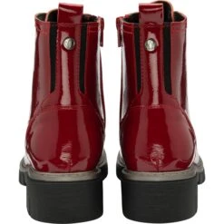 Lotus Ankle Boot With Lace And Zip Fastening Jojo RED PAT ULB350 -Cheap Shoes Shop JOJOULB350REDPATENTHEEL