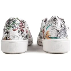 Jana Trainer Wide Fit WHITE FLOWER 23661-149 -Cheap Shoes Shop Jana Trainer 23661 149 white flowers 3