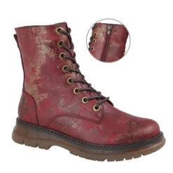 Cipriata Ankle Boot Burgundy L310 Lace Up Boot Withzip