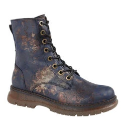 Cipriata Ankle Boot Blue L310Laces And Inside Zip