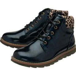 Lotus Ankle Boot With Lace And Zip Lexis NAVY ULB333 -Cheap Shoes Shop LEXISULB333NAVYPAIR