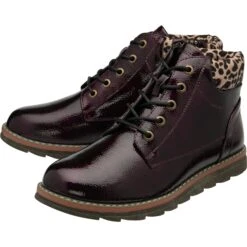 Lotus Ankle Boot With Lace And Zip Lexis PURPLE ULB333 -Cheap Shoes Shop LEXISULB333PURPLEPAIR