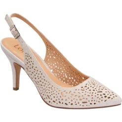Lotus Classic Occasion Wear Court Shoe Lyla Silver ULS267