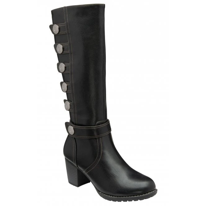 Lotus Long Boot Ophelia BLACK 1 Lotus Long Boot Ophelia BLACK