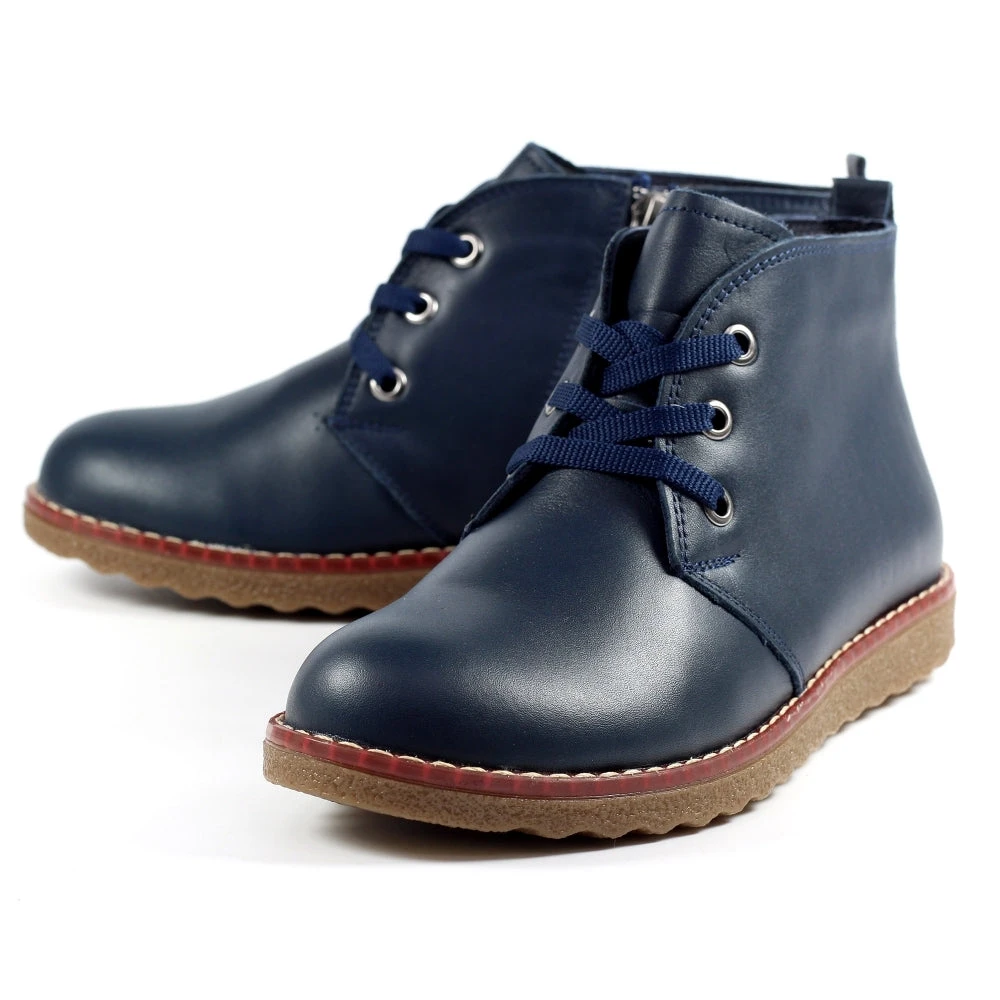 Lunar Ankle Boot With Lace And Zip GLR003 Claire NAVY GLR003 5 Lunar Ankle Boot With Lace And Zip GLR003 Claire NAVY GLR003 - Image 5