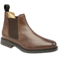 RoamersBROWN Leather Chelse Boots M278B