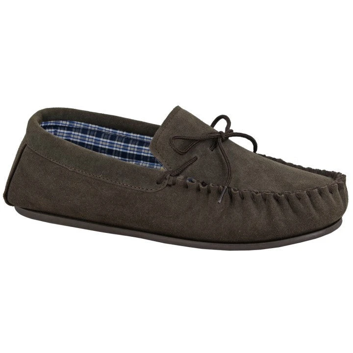 Mokkers M245 Bruce Brown Suede Leather Moccassin Slipper 1 Mokkers M245 Bruce Brown Suede Leather Moccassin Slipper