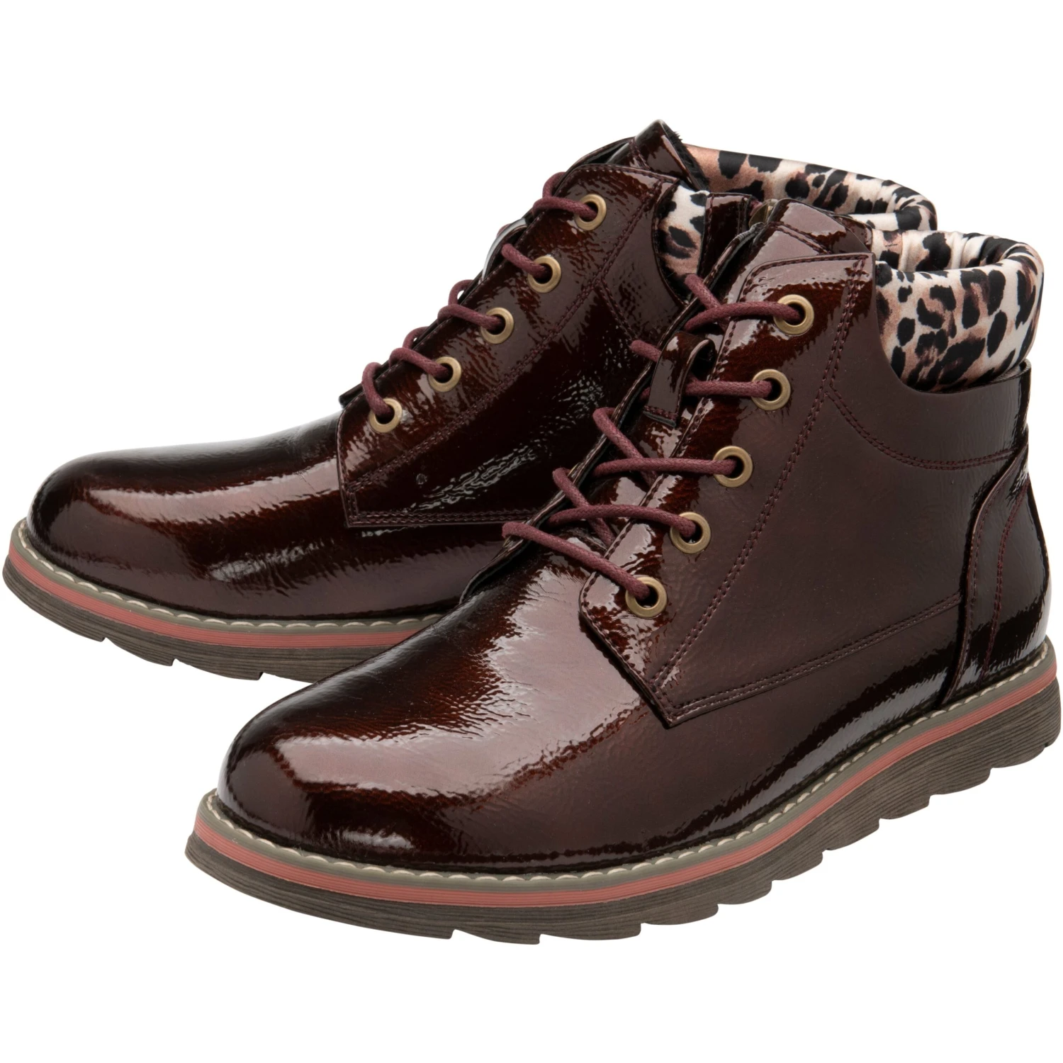 Lotus Ankle Boot Naomi BRONZE And Leopard-Print 1 Lotus Ankle Boot Naomi BRONZE And Leopard-Print