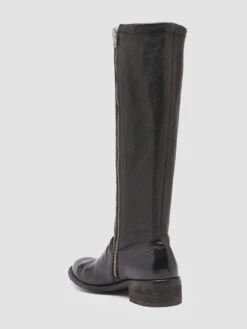 LISON 035 - Black Stretch Leather Boots -Cheap Shoes Shop OCDLISO035IGNI21000 4