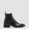 SELINE 002 - Blue Leather Chelsea Boots