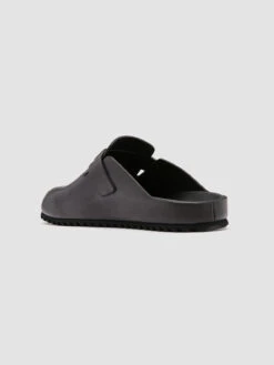 AGORÀ 004 - Black Leather Slippers -Cheap Shoes Shop OCUAGOR004SPSOI1000 4