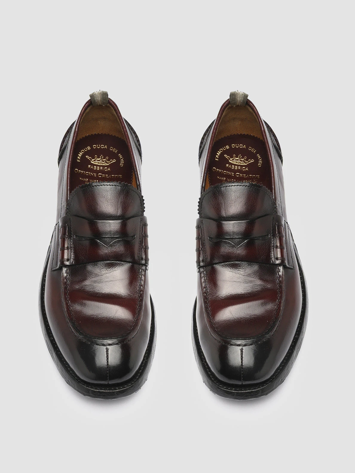 BALANCE 011 - Burgundy Leather Penny Loafers 2 BALANCE 011 - Burgundy Leather Penny Loafers - Image 2