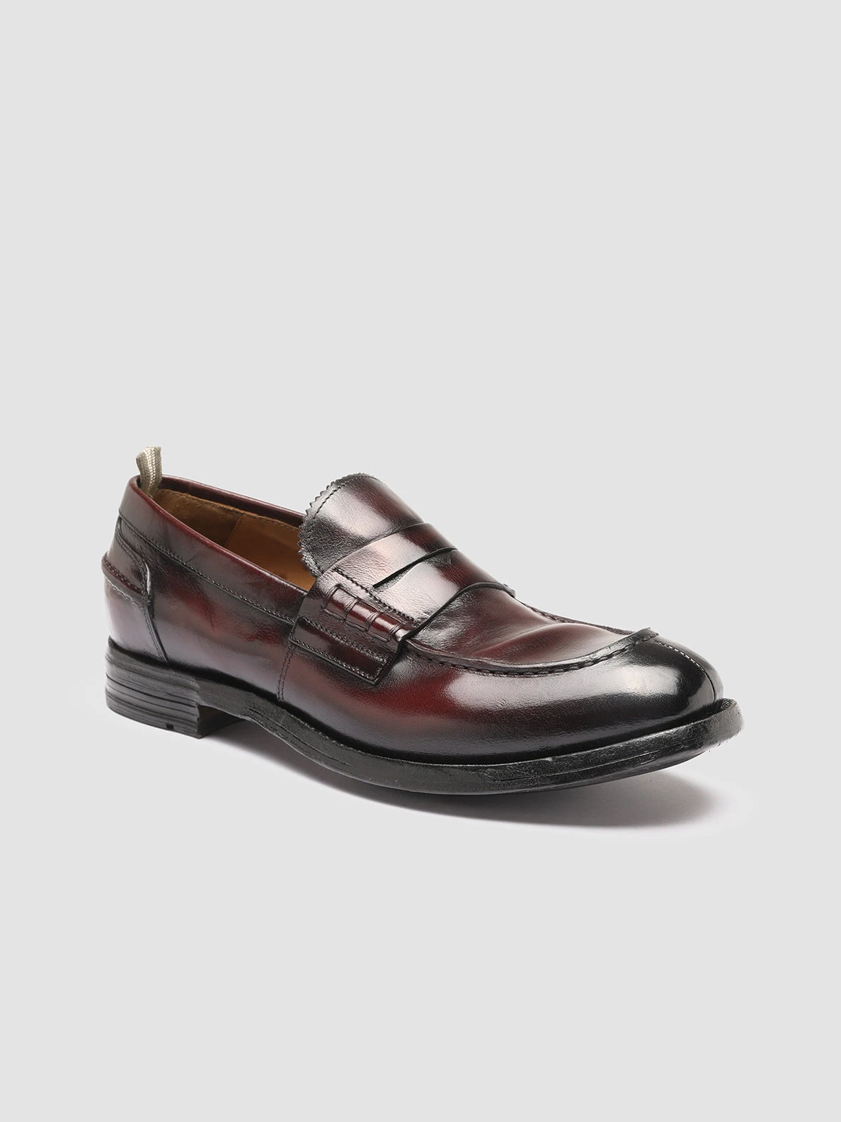 BALANCE 011 - Burgundy Leather Penny Loafers 3 BALANCE 011 - Burgundy Leather Penny Loafers - Image 3
