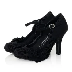 Ruby Shoo High Heeled Bar Shoes Monica BLACK
