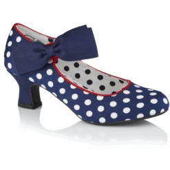 Ruby Shoo Court Shoe Trixie NAVY SPOTS