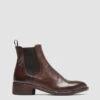 SELINE 002 - Brown Leather Chelsea Boots