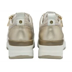 Lotus Cream & Croc-Print Leather Sassy Casual Trainers Sassy CREAM ULS318 -Cheap Shoes Shop SassyUls318CreamCream Croc PrintLeather3