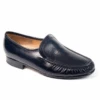 Barker MOCCASIN SHOE Valencia Black Kid Leather