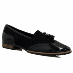 Jana BROGUE SHOE BLACK 24260